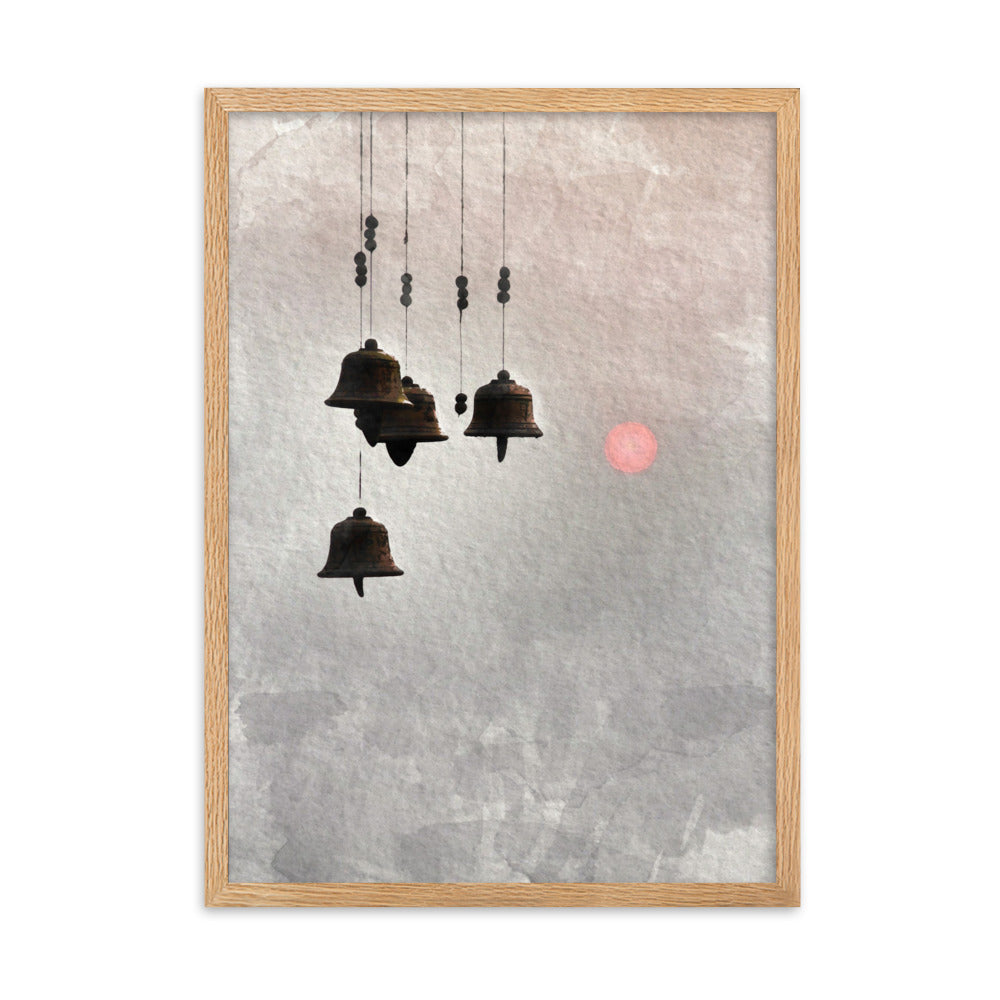 koreanische Windglocken - Poster im Rahmen Oak / 50×70 cm artlia