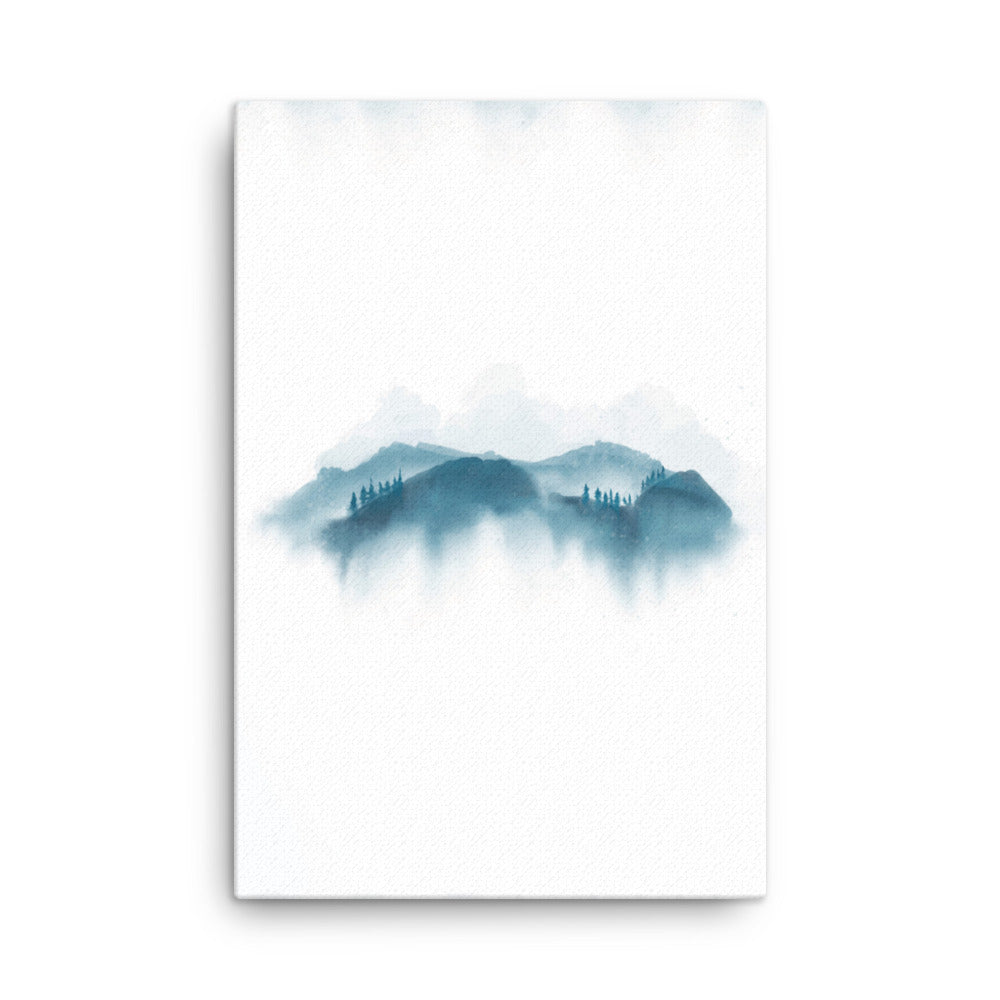 blaue Berge - Leinwand 61x91 cm artlia