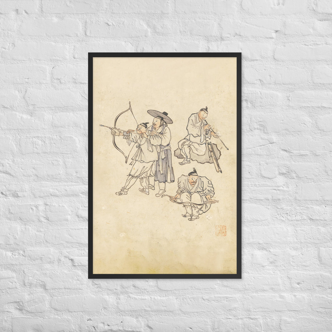 Bogenschiessen, Kim Hong-do - Poster artlia