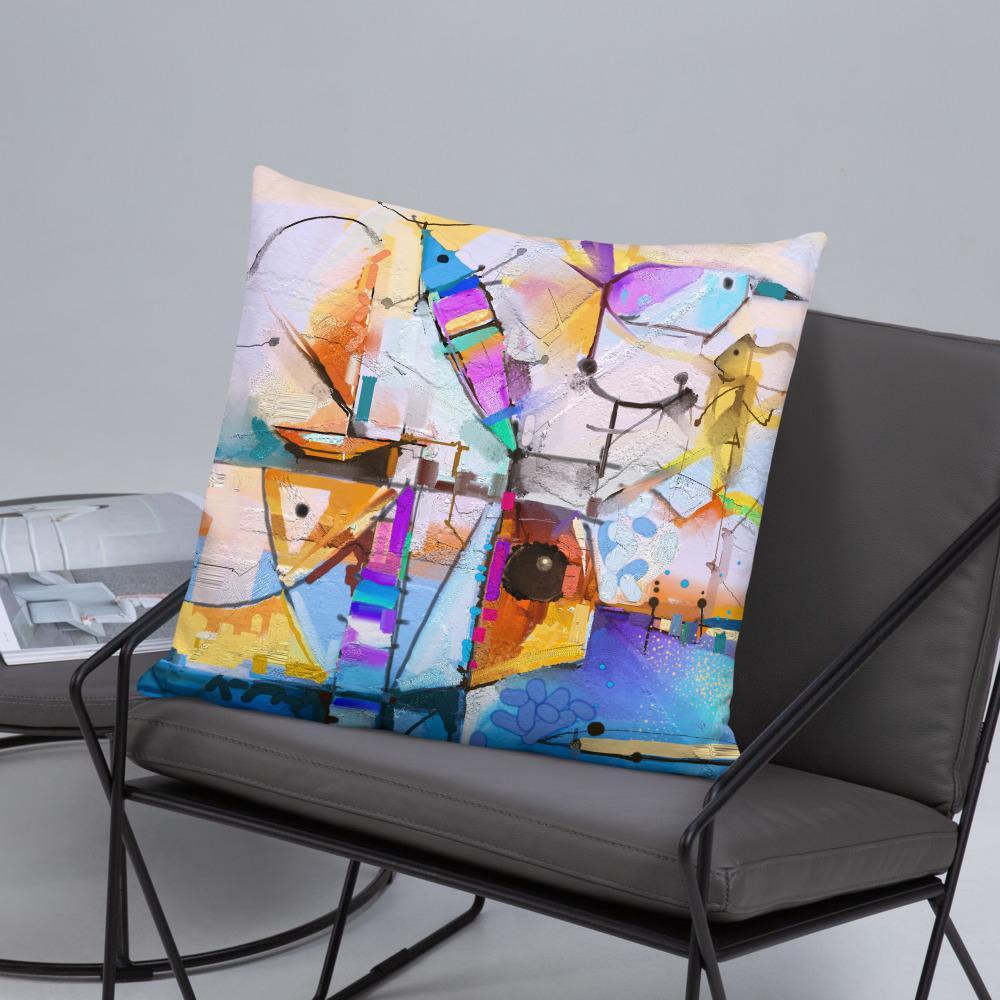Bunte Fantasie - Kissen 56x56 cm / mit Füllung artlia