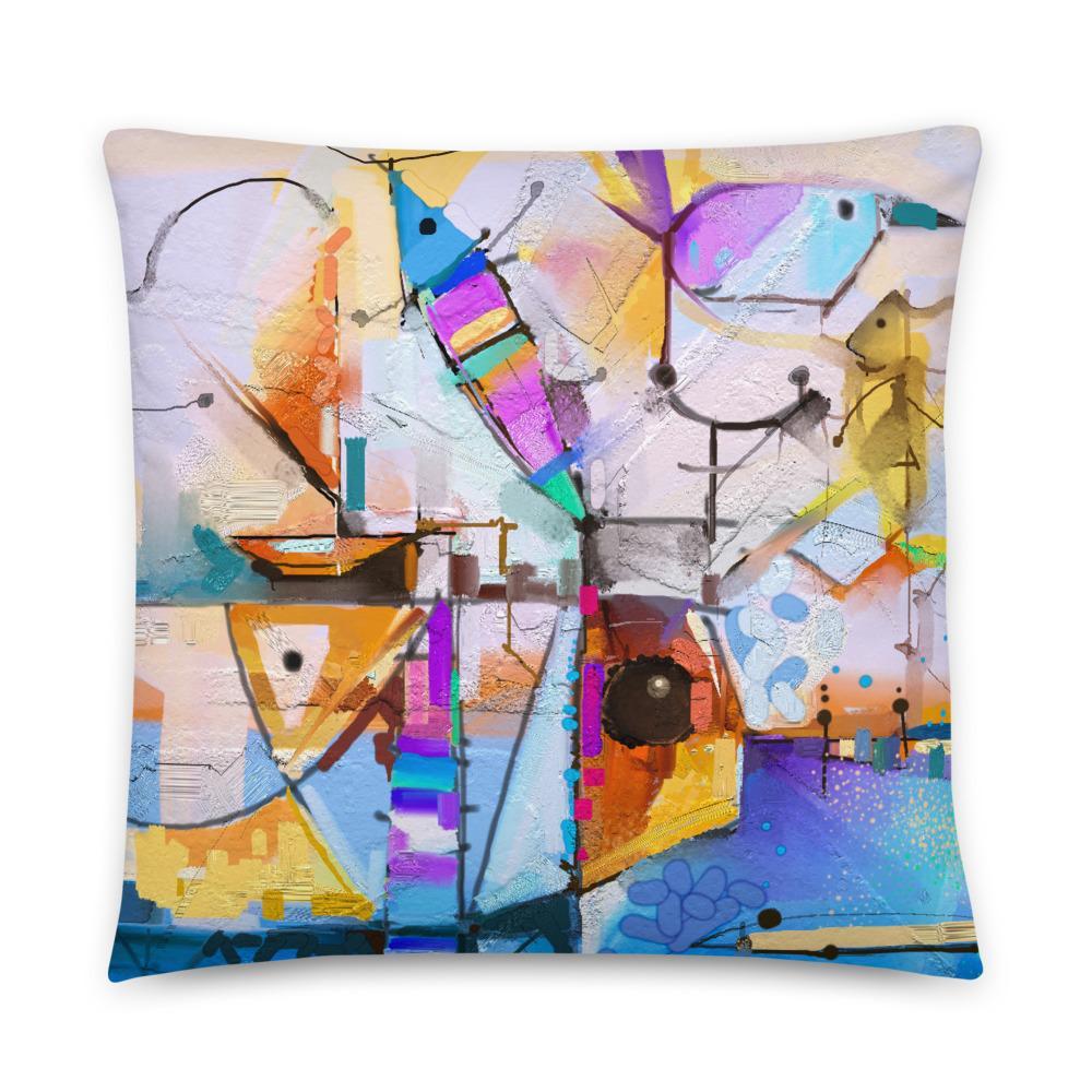 Bunte Fantasie - Kissen 56x56 cm / ohne Füllung artlia