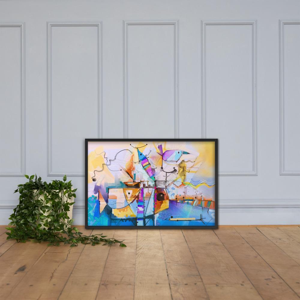 Poster im Rahmen - Bunte Fantasie artlia