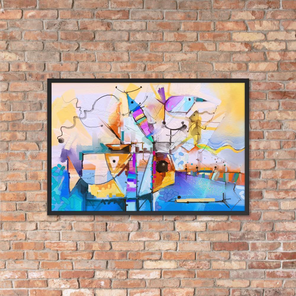 Poster im Rahmen - Bunte Fantasie artlia