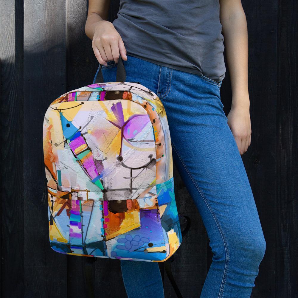 Bunte Fantasie - Rucksack mit Vordertasche artlia
