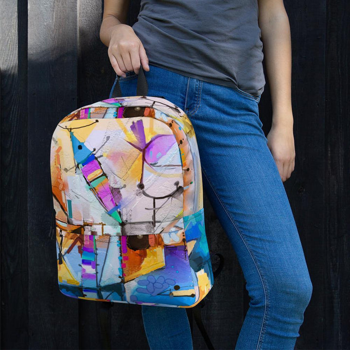 Bunte Fantasie - Rucksack mit Vordertasche artlia
