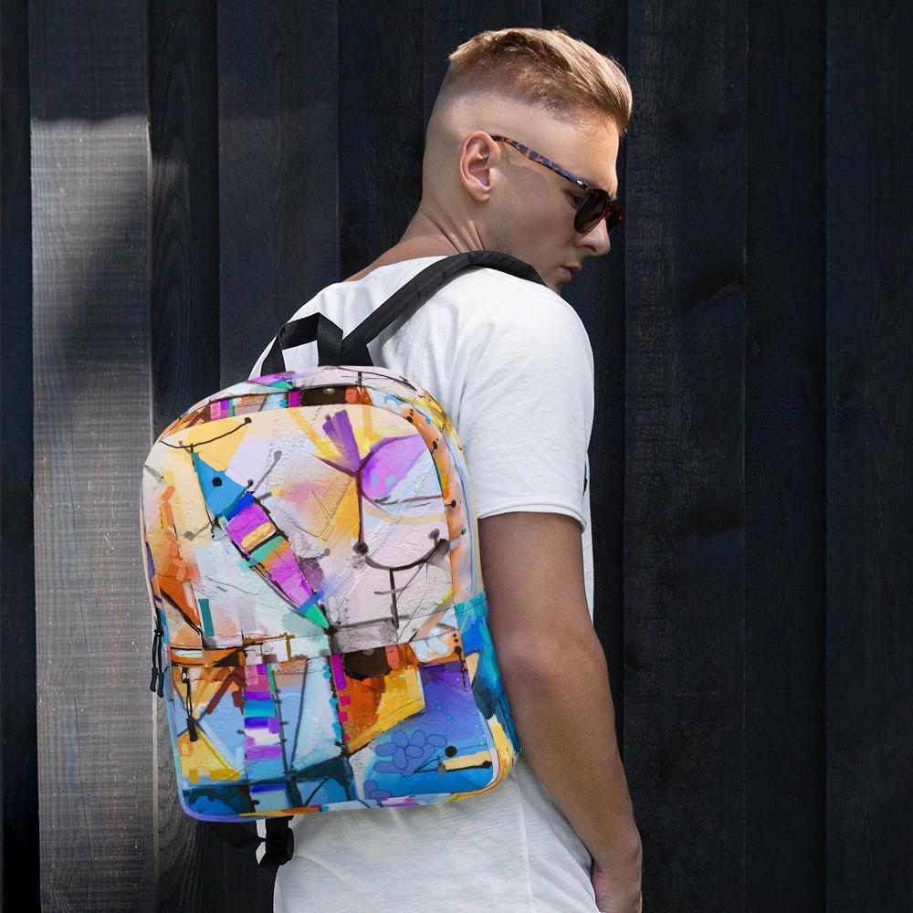 Bunte Fantasie - Rucksack mit Vordertasche artlia