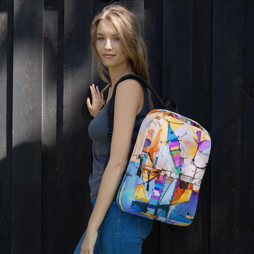 Bunte Fantasie - Rucksack mit Vordertasche artlia