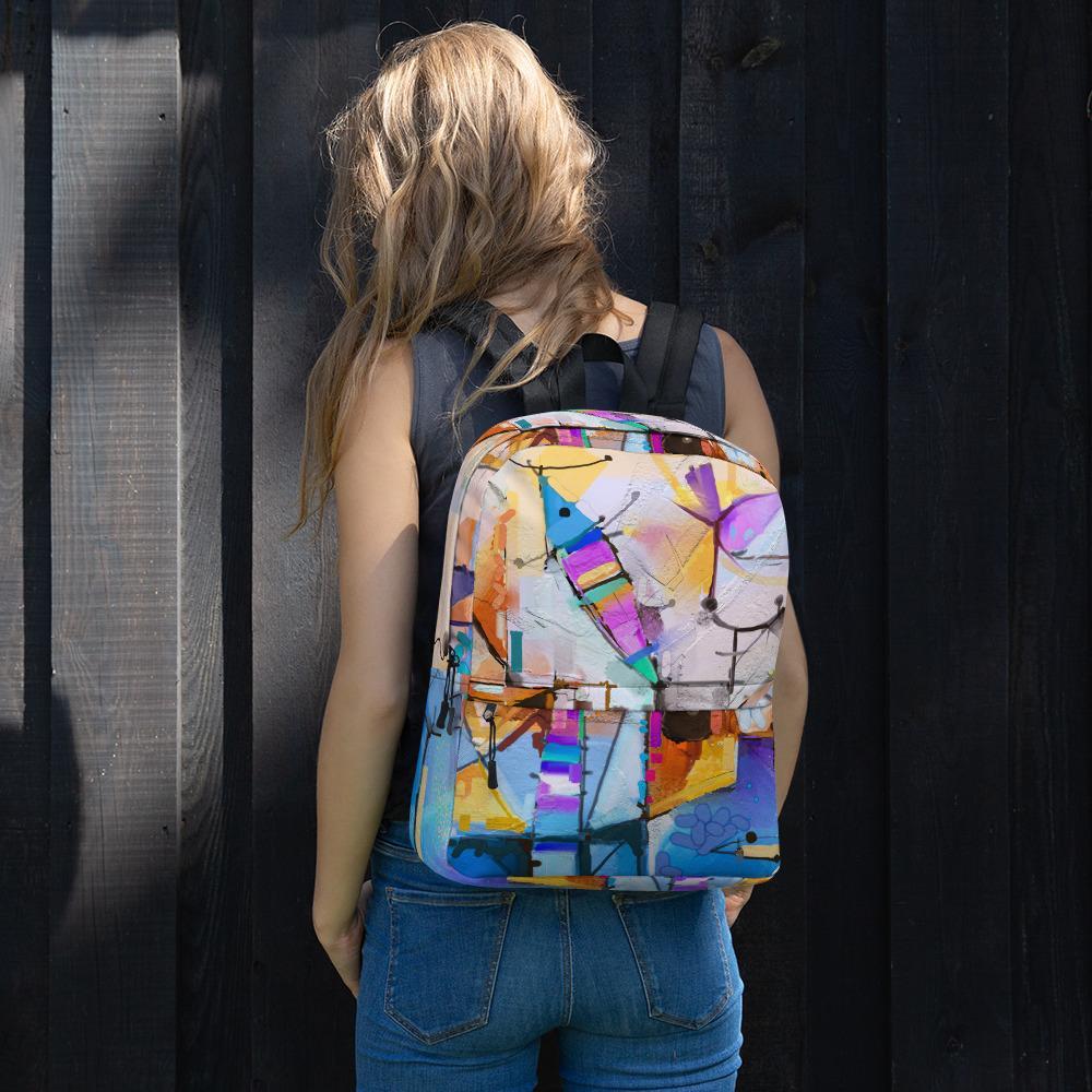 Bunte Fantasie - Rucksack mit Vordertasche artlia