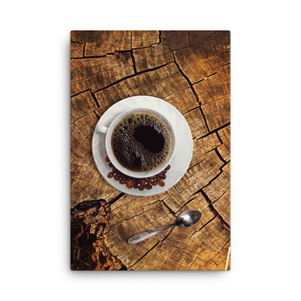 Café in nature - Leinwand 61x91 cm artlia
