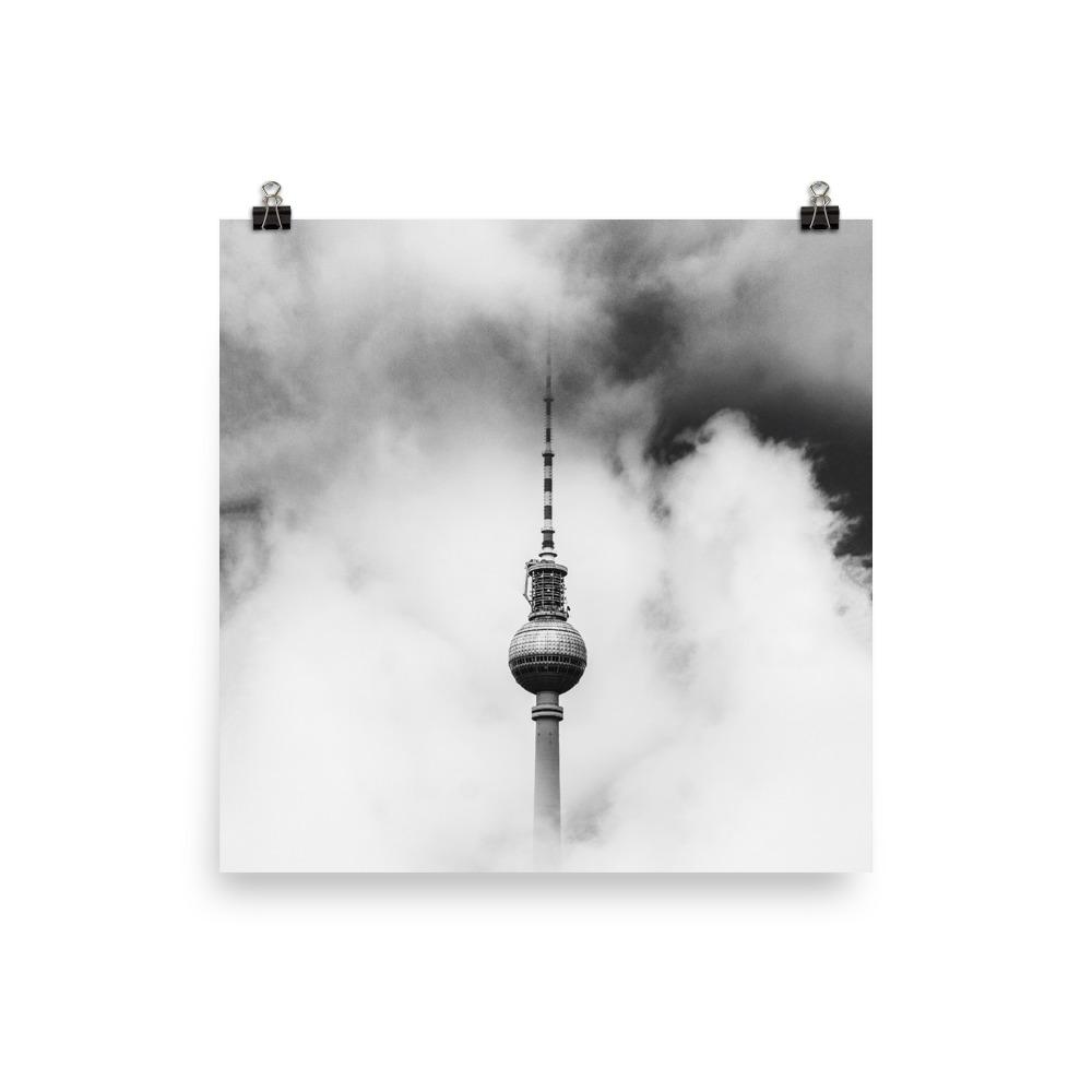 Der Berliner Fernsehturm - Poster 25x25 cm artlia