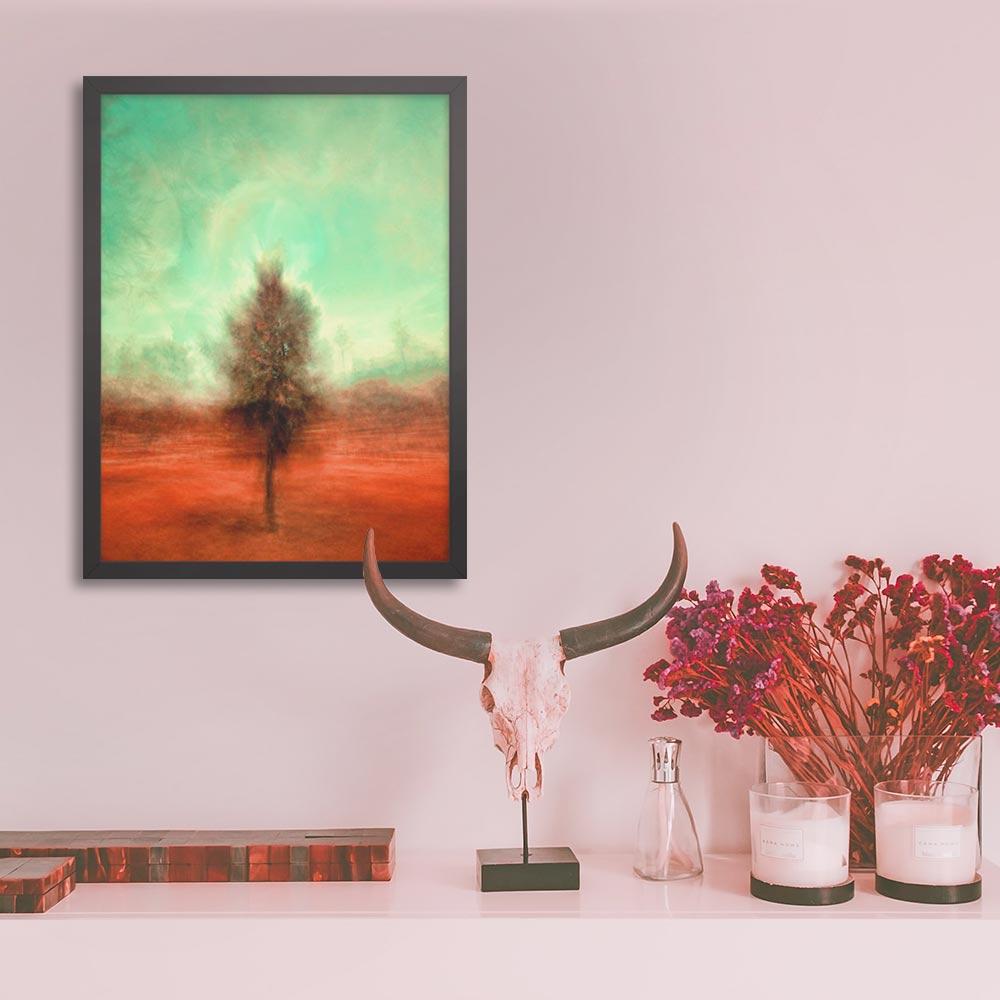 Der schlafende Baum - Poster im Rahmen artlia