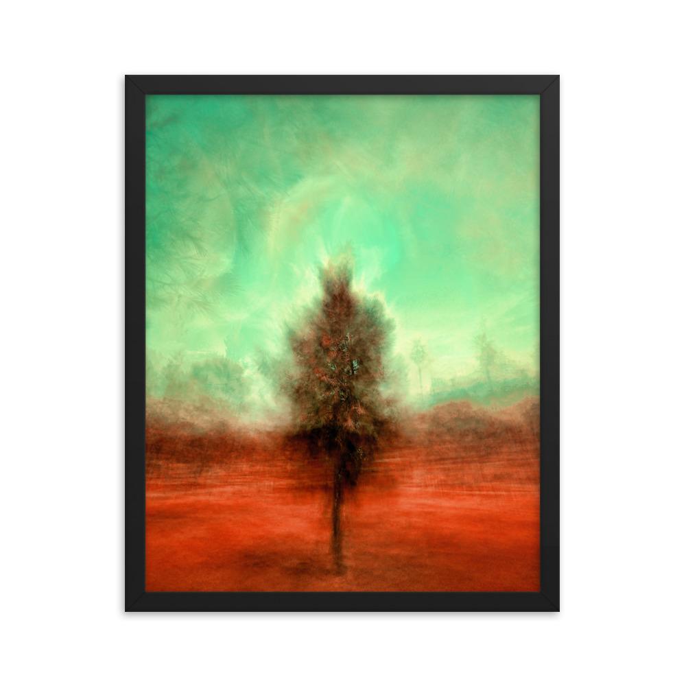 Der schlafende Baum - Poster im Rahmen schwarz / 41x51 cm artlia