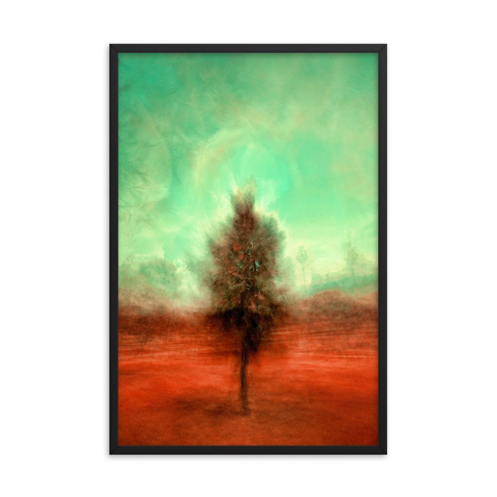 Der schlafende Baum - Poster im Rahmen schwarz / 61x91 cm artlia