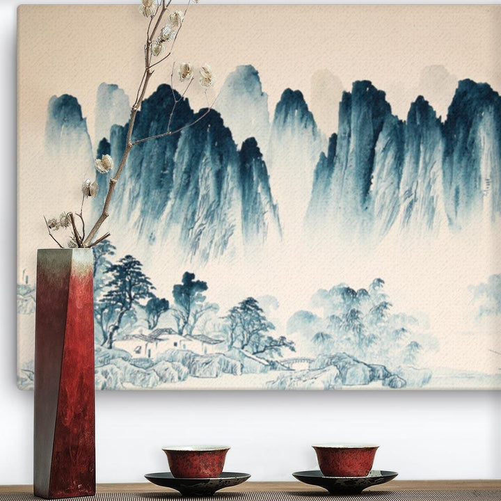 Die Berge Asiens - Leinwand artlia