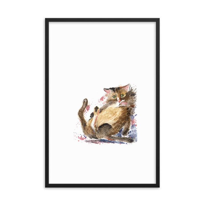 Dom Katze - Poster im Rahmen artlia