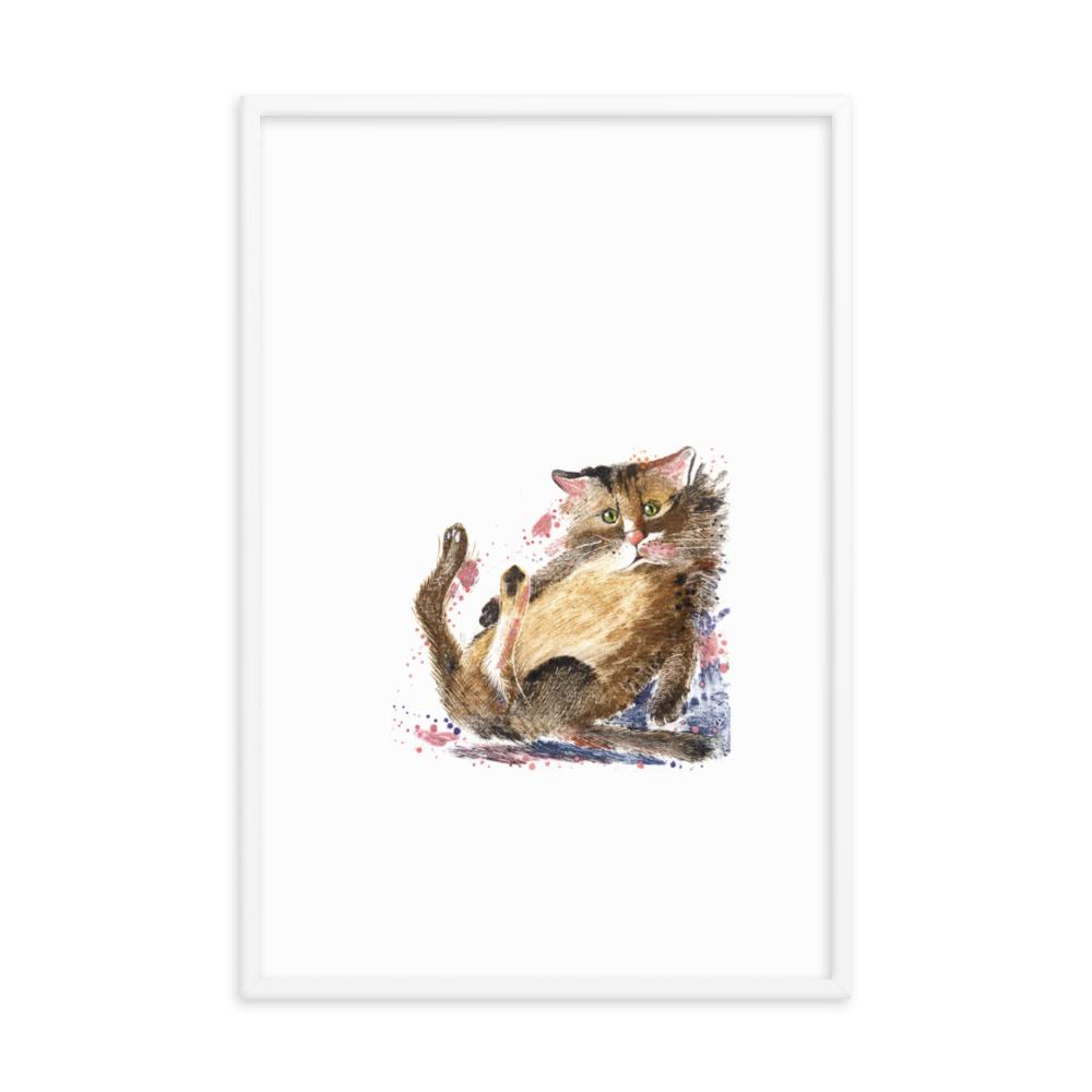 Dom Katze - Poster im Rahmen artlia