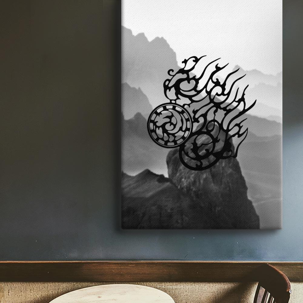 Dreibeinige Krähe - Leinwand artlia