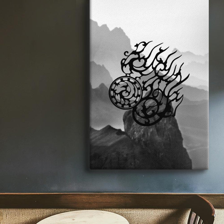 Dreibeinige Krähe - Leinwand artlia