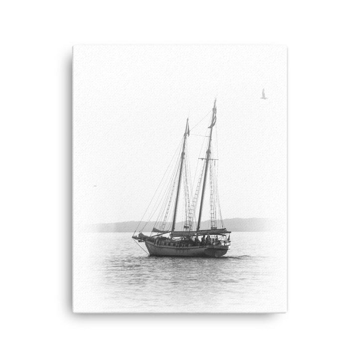 ein Segelboot - Leinwand 41x51 cm artlia