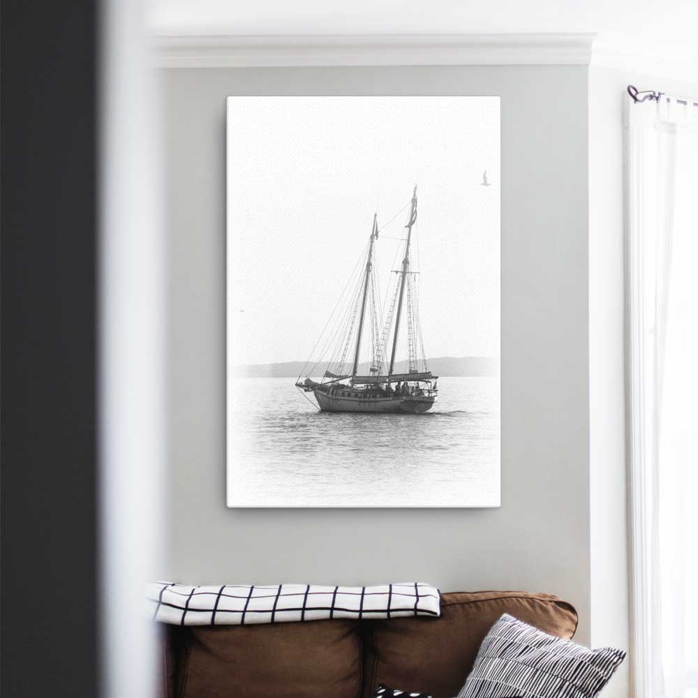 ein Segelboot - Leinwand 61x91 cm artlia