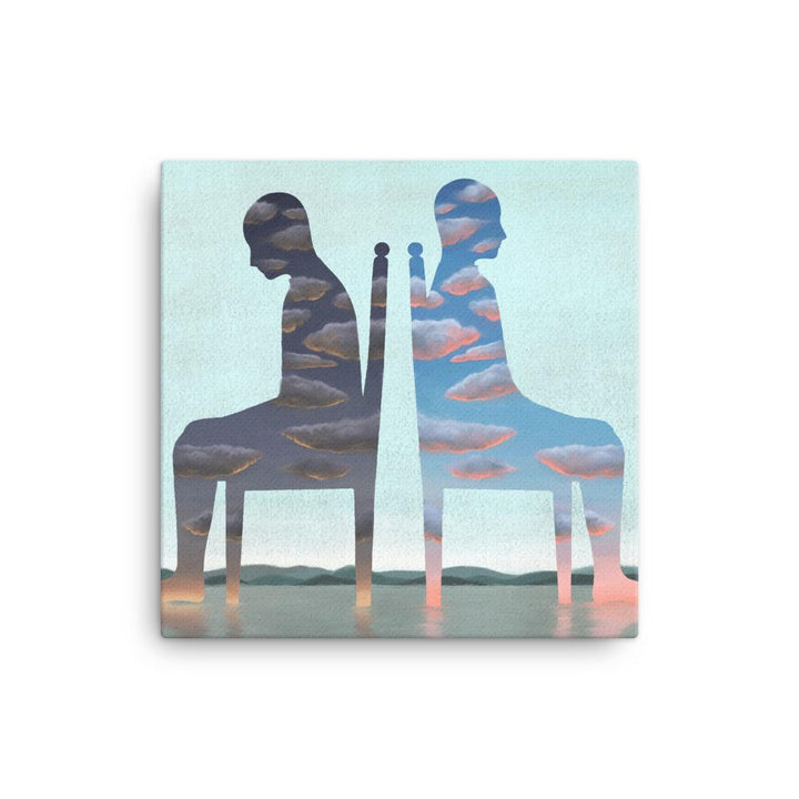 Einsamkeit - Leinwand 30x30 cm artlia