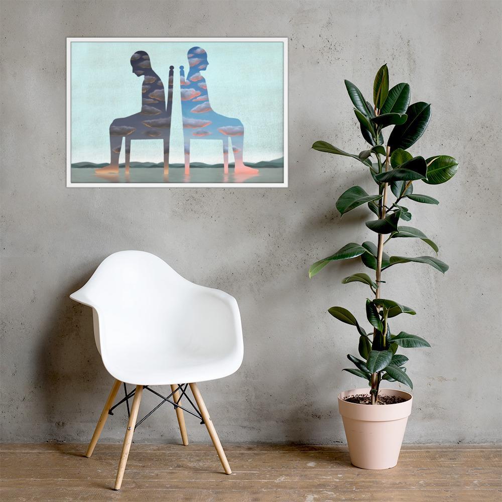 Einsamkeit - Poster im Rahmen artlia