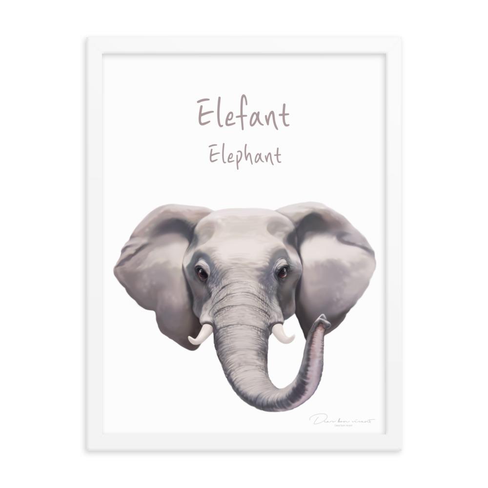 Elefant - Poster für Kinder artlia