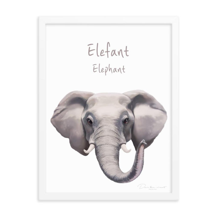 Elefant - Poster für Kinder artlia