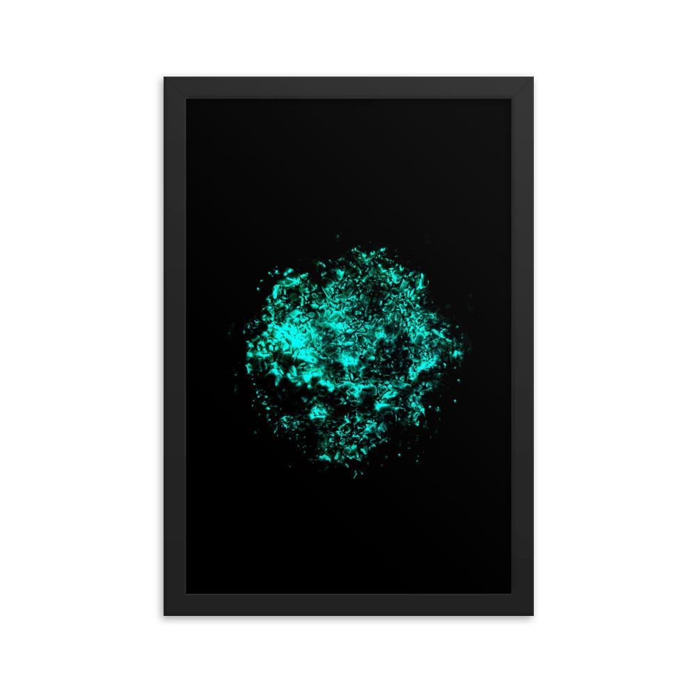 Emerald Planet - Poster im Rahmen Schwarz / 30x45 cm artlia