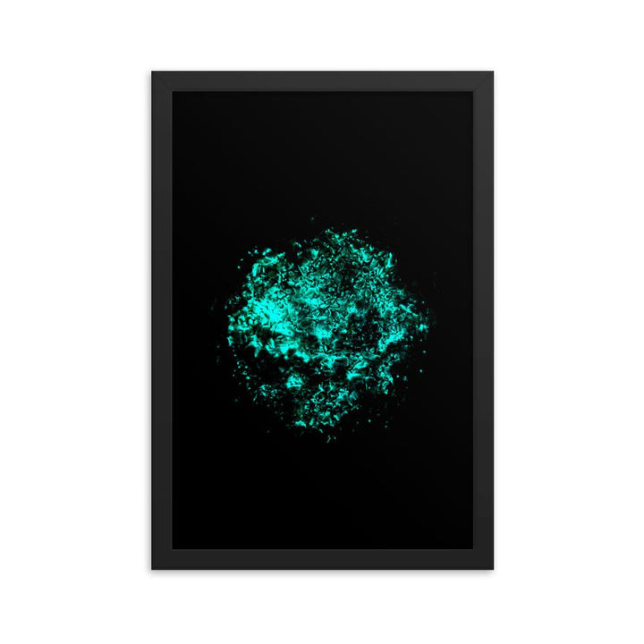 Emerald Planet - Poster im Rahmen Schwarz / 30x45 cm artlia