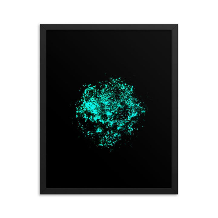 Emerald Planet - Poster im Rahmen Schwarz / 41x51 cm artlia