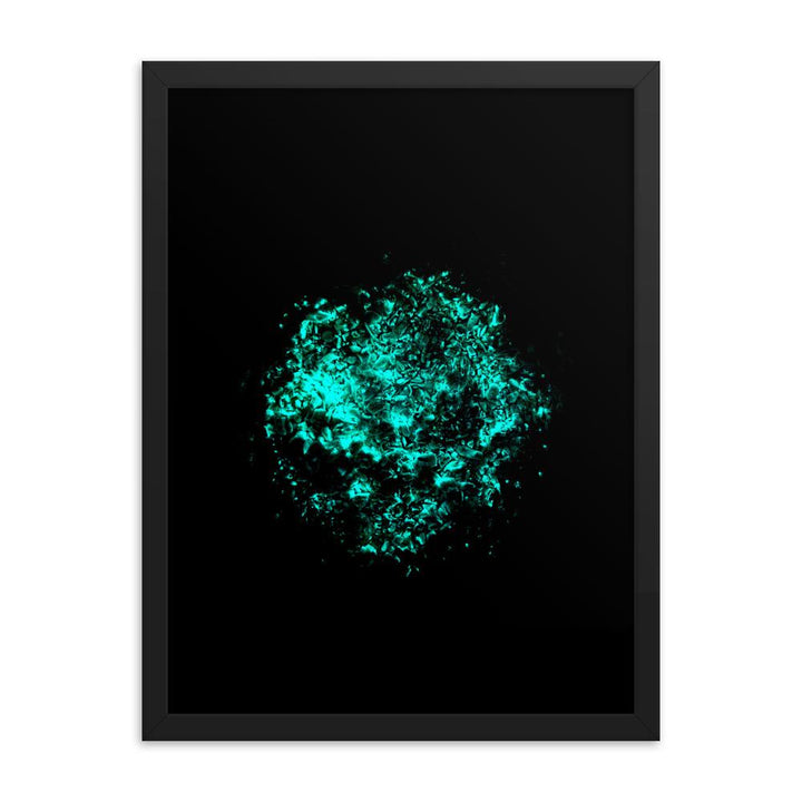 Emerald Planet - Poster im Rahmen Schwarz / 30x41 cm artlia