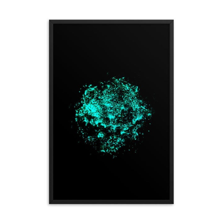 Emerald Planet - Poster im Rahmen Schwarz / 61x91 cm artlia