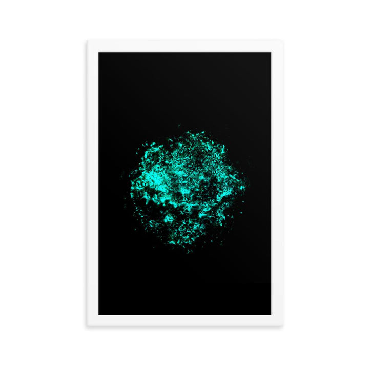 Emerald Planet - Poster im Rahmen Weiß / 30x45 cm artlia