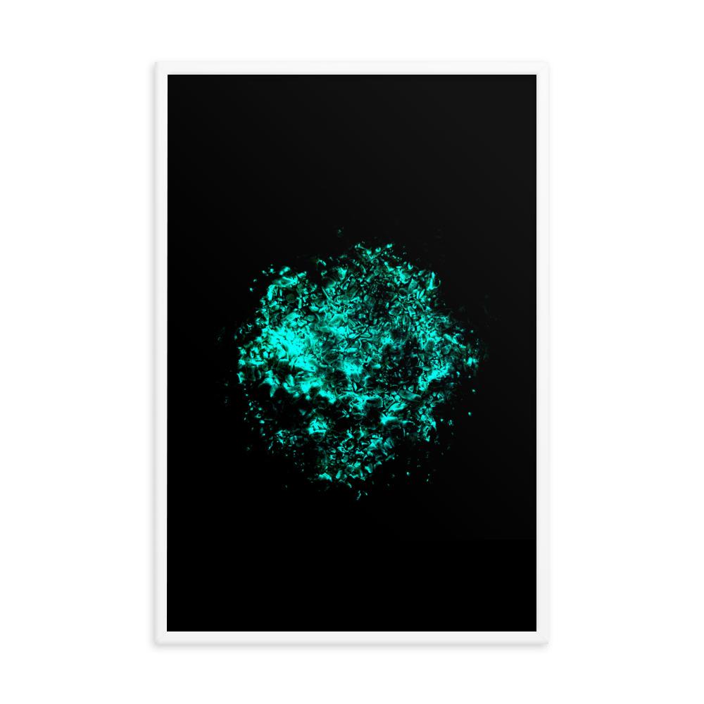 Emerald Planet - Poster im Rahmen Weiß / 61x91 cm artlia