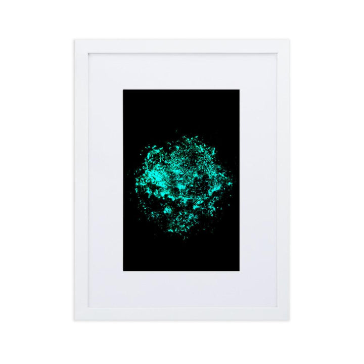 Emerald Planet - Poster im Rahmen mit Passepartout Weiß / 30×40 cm artlia