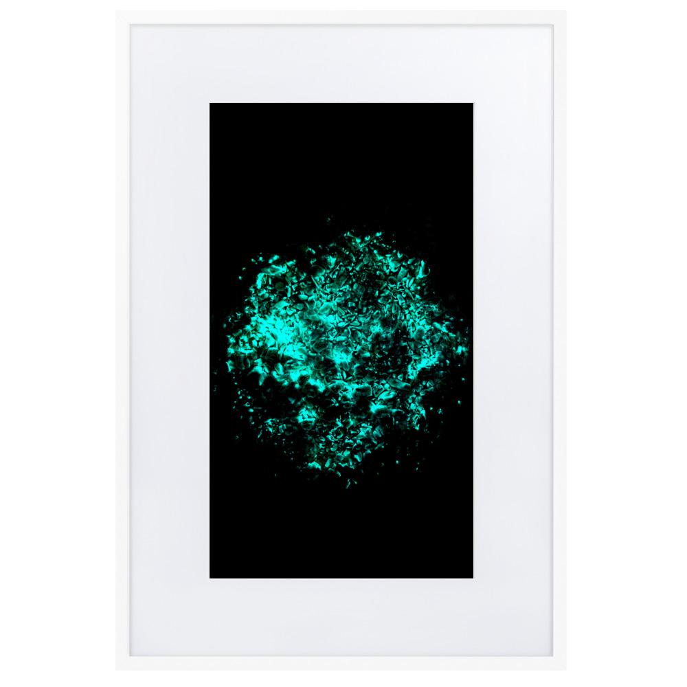Emerald Planet - Poster im Rahmen mit Passepartout Weiß / 61×91 cm artlia