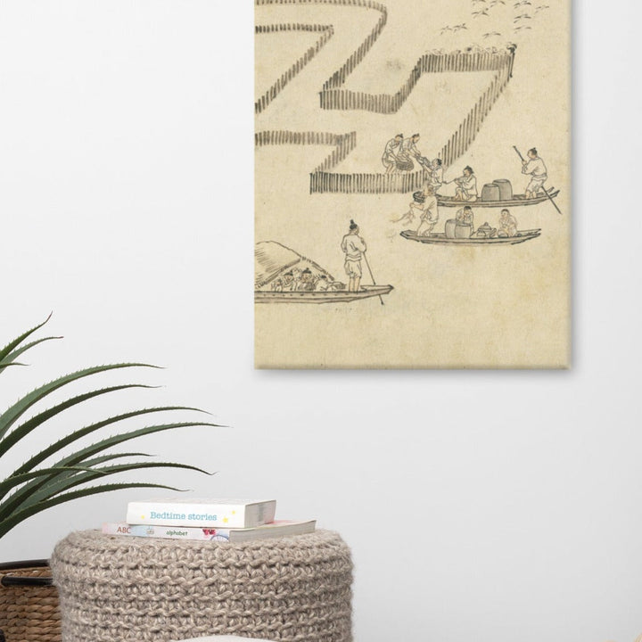 Fischfang, Kim Hong-do - Leinwand artlia