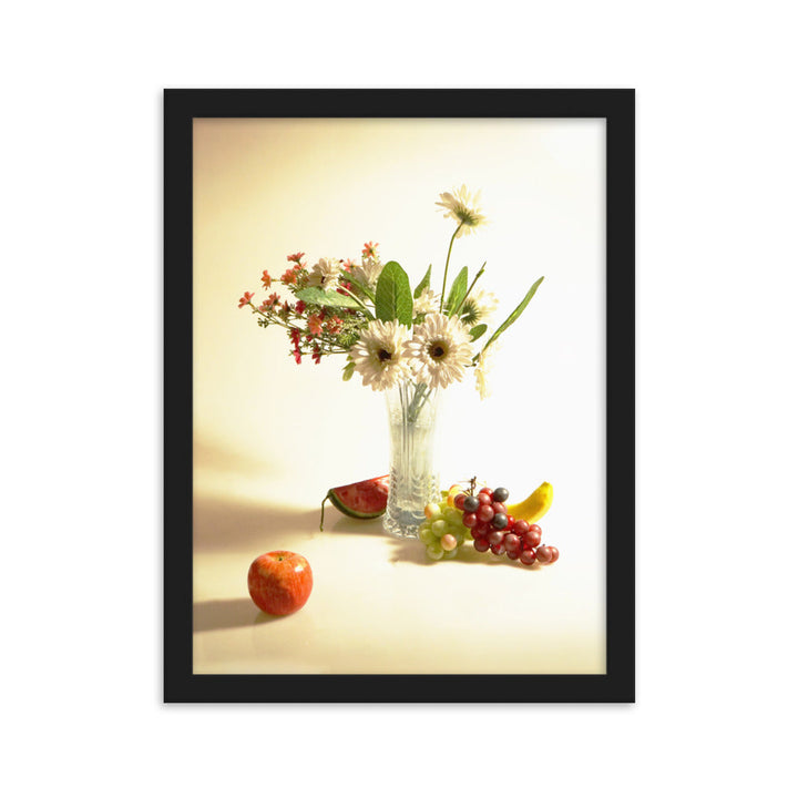 Flower Vase - Poster im Rahmen Schwarz / 30×40 cm artlia