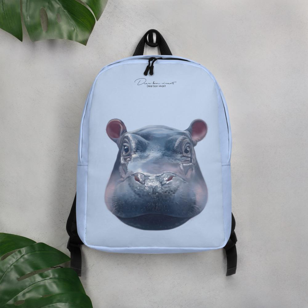 Flusspferd - Rucksack Himmelblau artlia