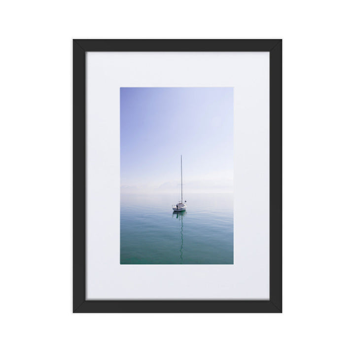 Forward - Poster im Rahmen mit Passepartout Schwarz / 30×40 cm artlia