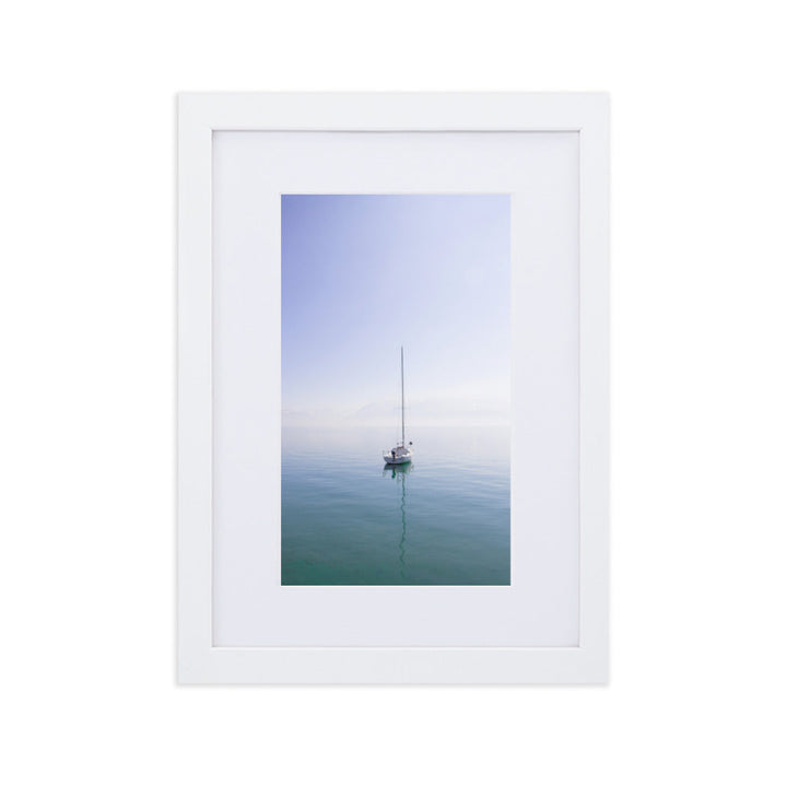 Forward - Poster im Rahmen mit Passepartout Weiß / 21×30 cm artlia