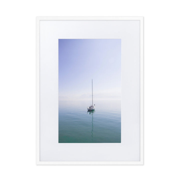 Forward - Poster im Rahmen mit Passepartout Weiß / 50×70 cm artlia