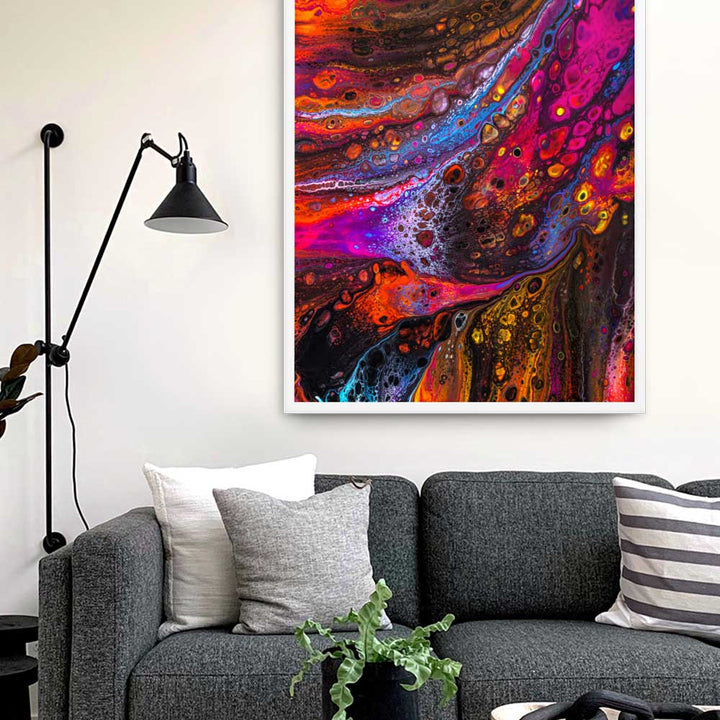 Fractal Abstract 01 - Poster im Rahmen artlia