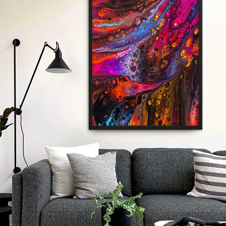 Fractal Abstract 01 - Poster im Rahmen artlia