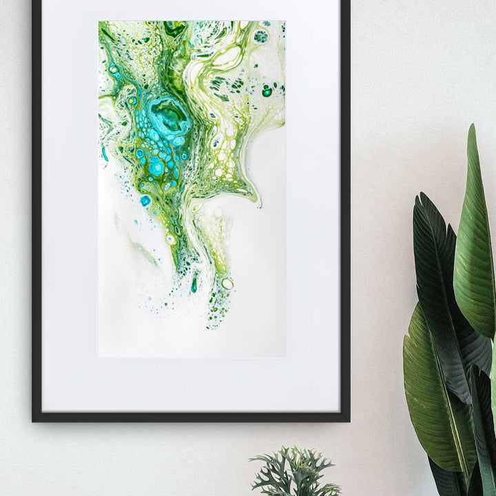 Fractal Abstract 02 - Poster im Rahmen mit Passepartout artlia