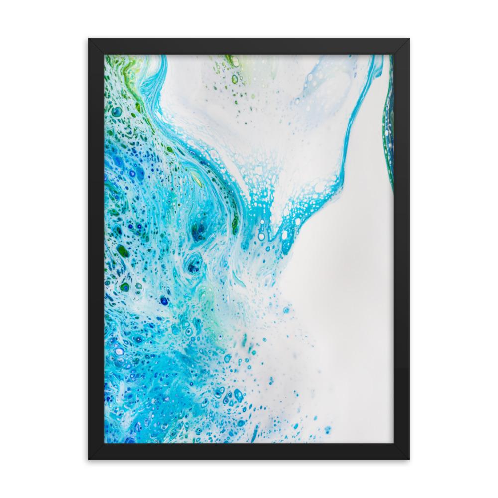 Fractal Abstract 04 - Poster im Rahmen Schwarz / 30x41 cm artlia