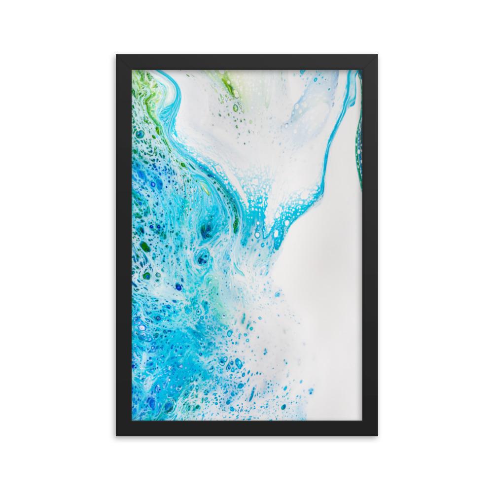 Fractal Abstract 04 - Poster im Rahmen Schwarz / 30x45 cm artlia