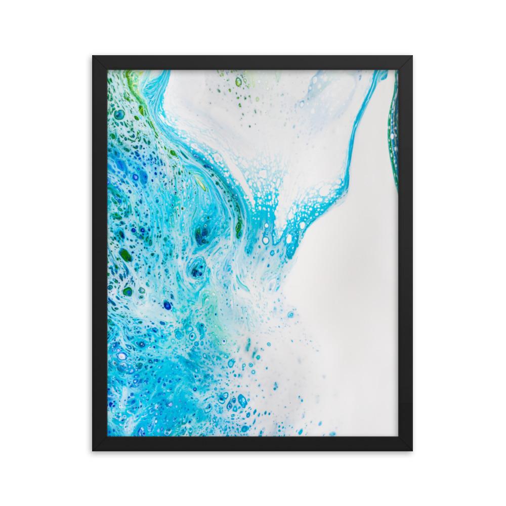 Fractal Abstract 04 - Poster im Rahmen Schwarz / 41x51 cm artlia