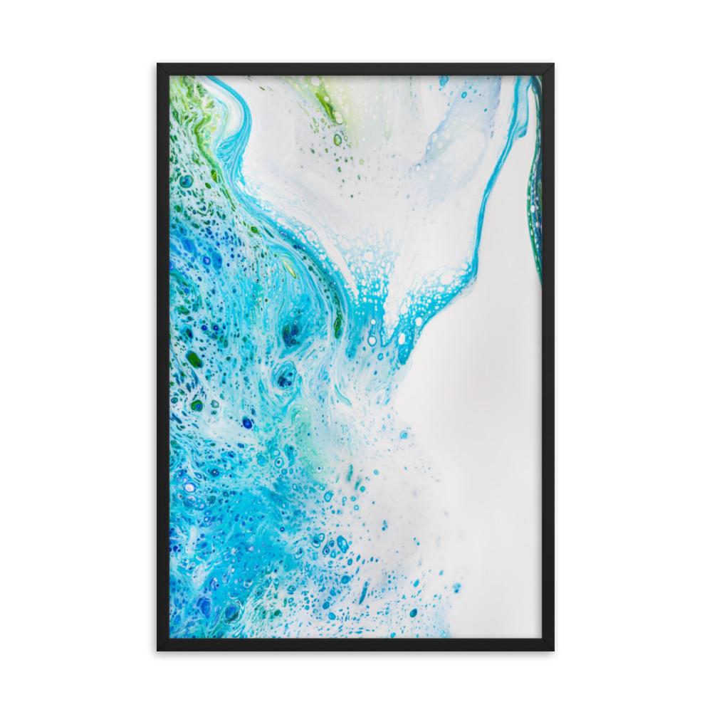 Fractal Abstract 04 - Poster im Rahmen Schwarz / 61x91 cm artlia